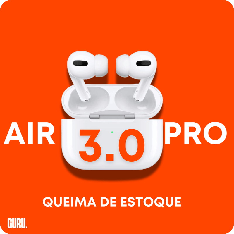 Fone Bluetooth Air Pro® 3.0 TWS 2024 (IOS e Android + Frete Grátis)