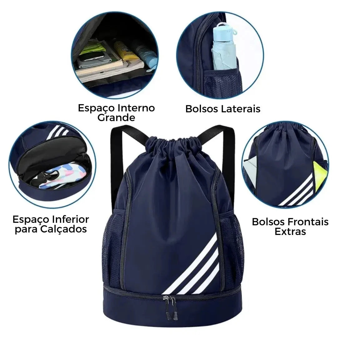 Mochila Esportiva Impermeável - 50% OFF + Frete Grátis + Brinde