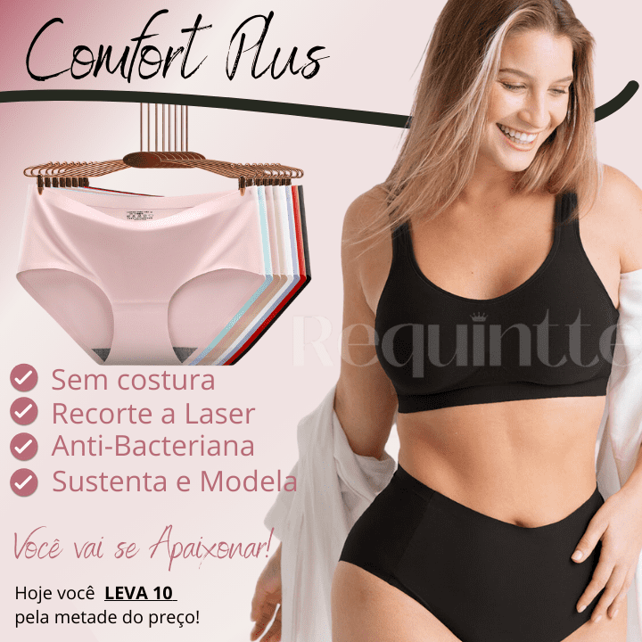 Calcinhas ComfortPlus™ [PAGUE 5 LEVE 10] + Brinde